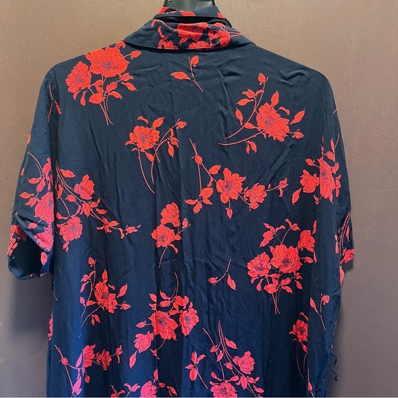 J. Jill Blue and Red Floral Maxi Dress - Picture 4 of 5